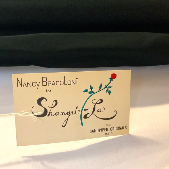 Gold and Silver Metallic Black Sheer Vintage Dress - Picture 9 of 9